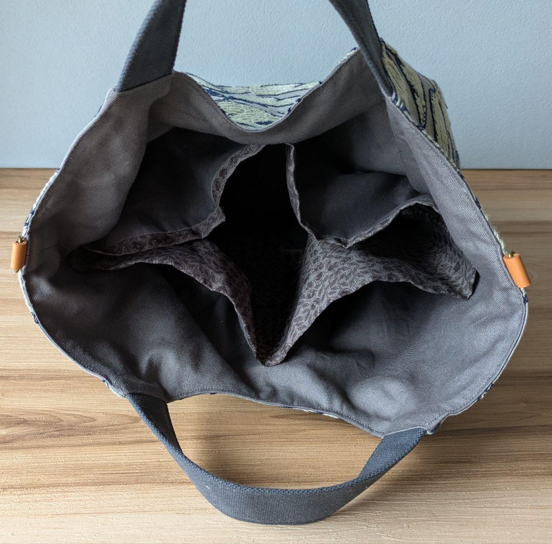 【ゆり様オーダー】ミナペルホネンハンドメイドマルシェトート（ポンピア、ベージュ）