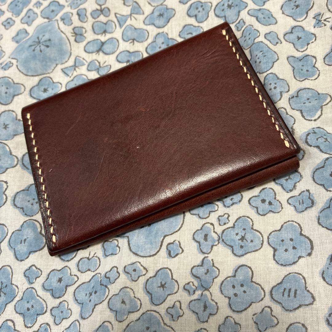 Jacouジャコウ　名刺入れ(カードケース)DarkBrown