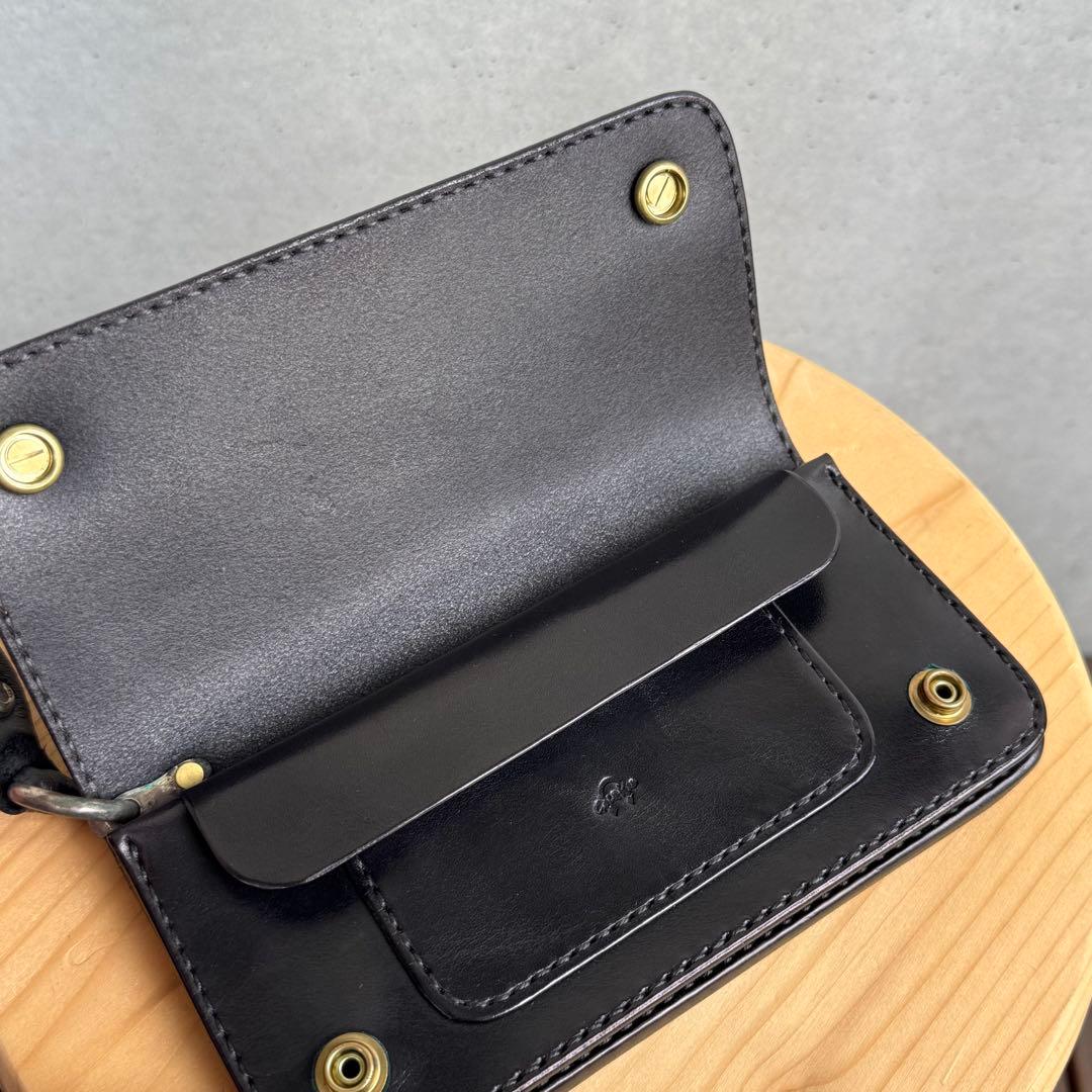 Gold Kid ゴールドキッド レザー クロコダイル革 財布 黒 新品 未使用