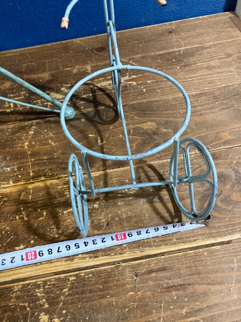 アイアンバスケット　フラワースタンド　アンティーク調　シャビー　ヨーロピアン風