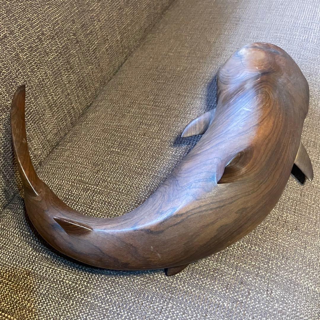 ソロモン諸島 ジンベイザメ 木彫り サメ シャーク 彫刻