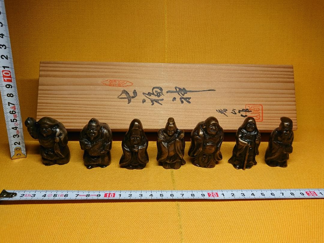 【美品】七福神　人形　銅製　置物　インテリア　工芸品　美術品　AA3431