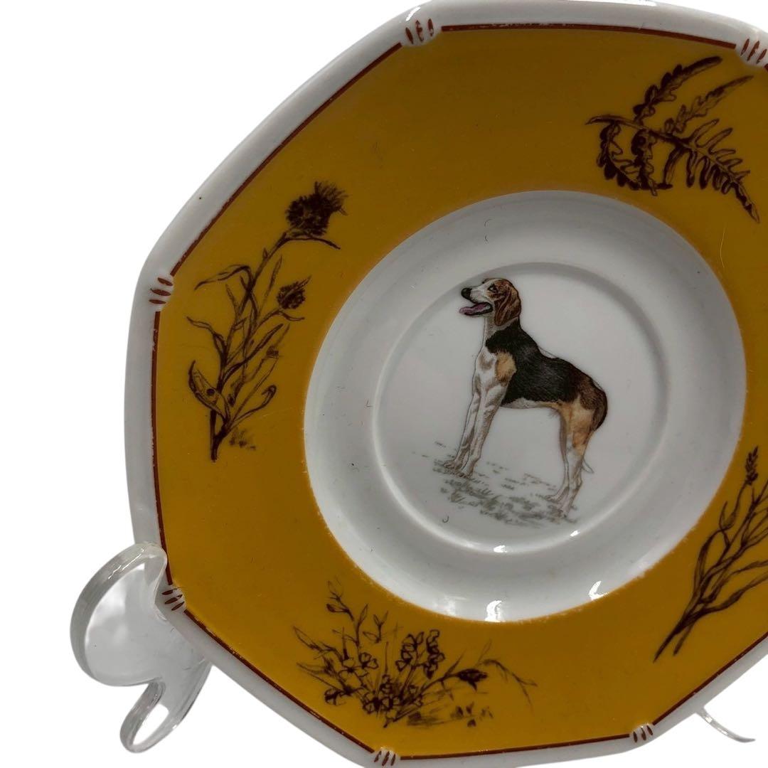 良品◎Hermès エルメス 犬柄 ソーサ― お皿 プレート 洋食器