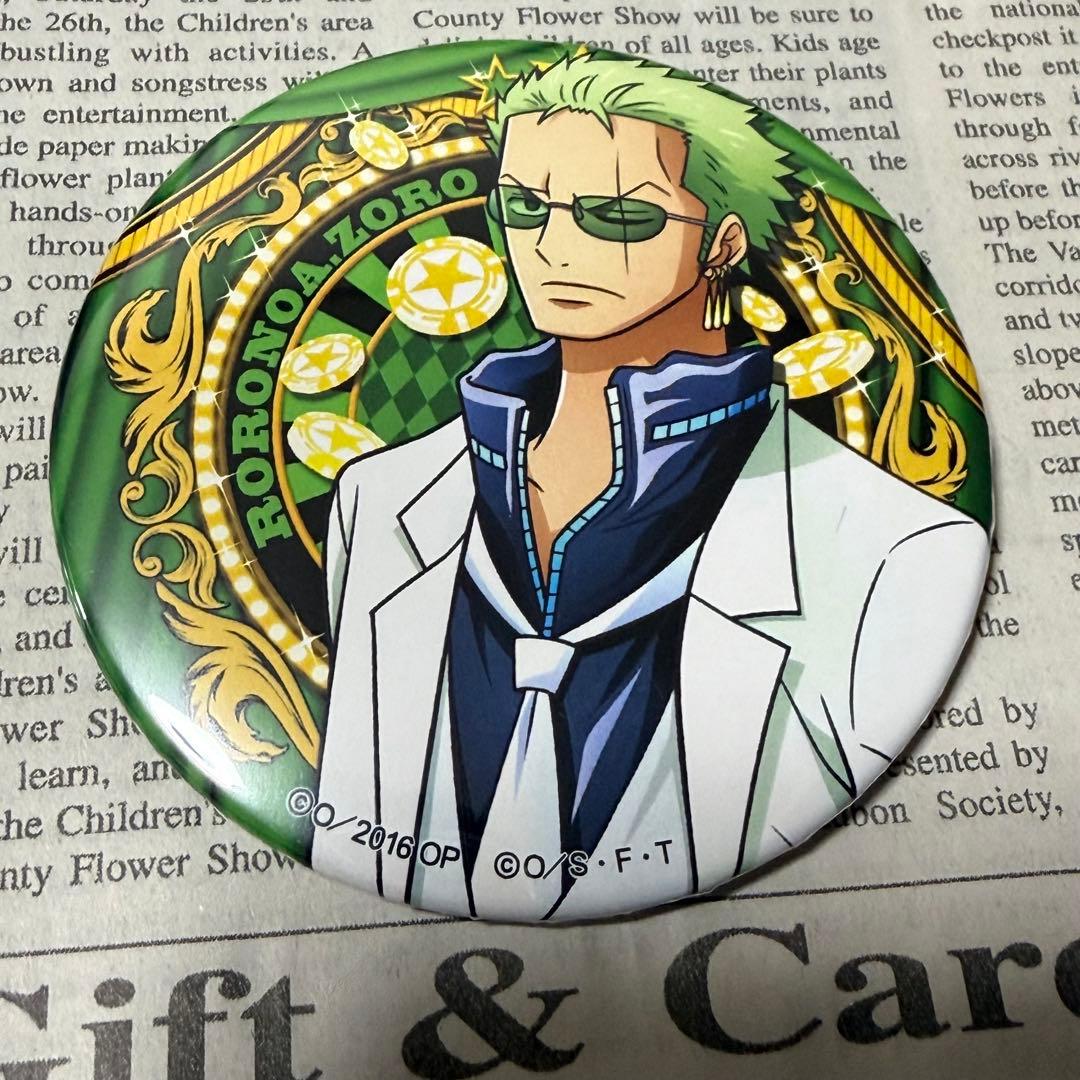 ONE PIECE FILM GOLD お台場 ドでか缶バッジ ゾロ　ワンピース