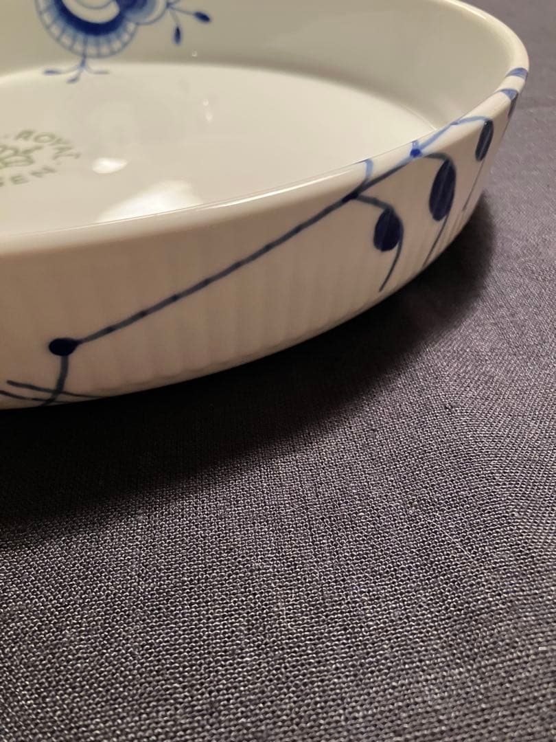 ✳︎ロイコペ✳︎ シグネチャー ブルーフルーテッド メガ オーブンウェア 最終価格