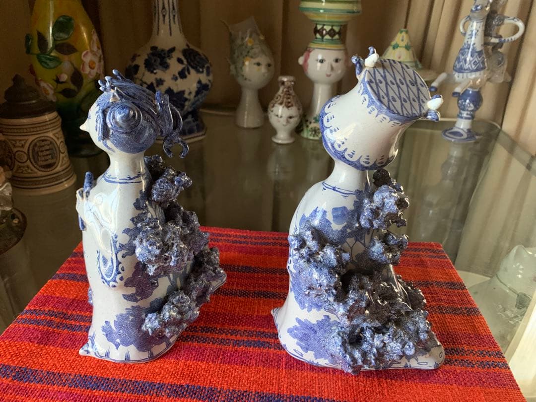 ビヨンヴィンブラッド　ビンテージ1960年スタジオ手書き一点物作品帽子レディー