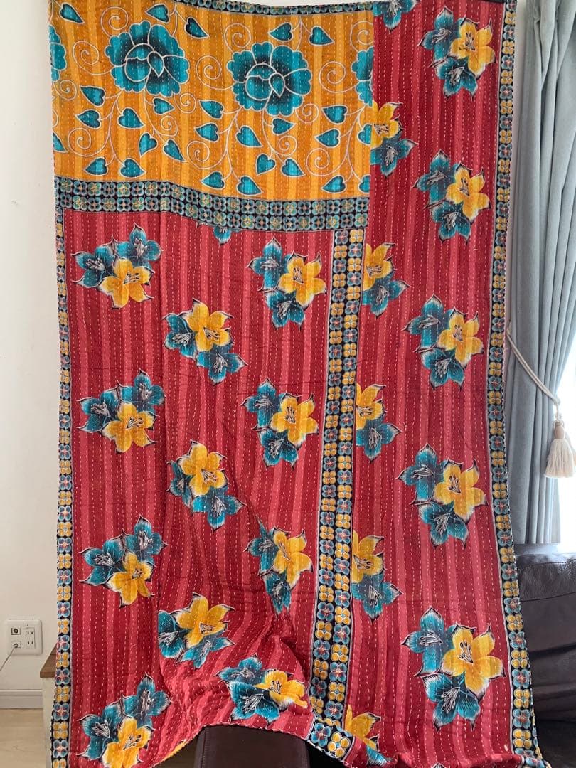 003◆ヴィンテージ◆カンタキルト◆ 約216×139cm