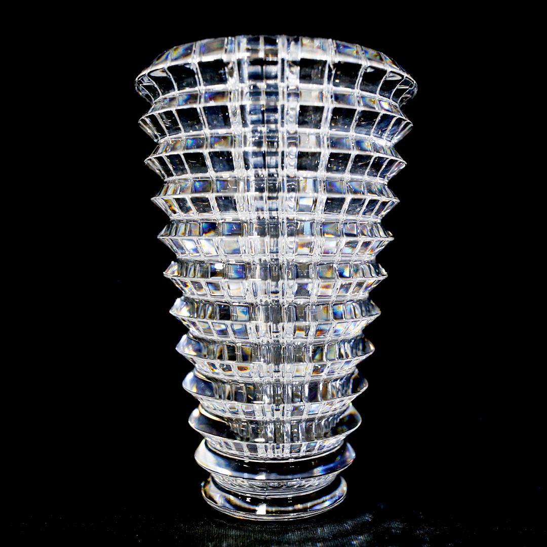 【極美品 送料込み】バカラ アイ フラワー ベース クリアー 花瓶