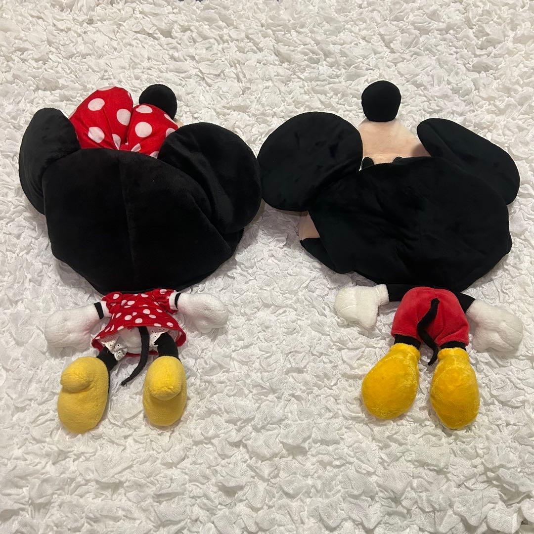 ディズニー　ミッキー　ミニー　ぬいぐるみ　ファンキャップ　ペア　セット