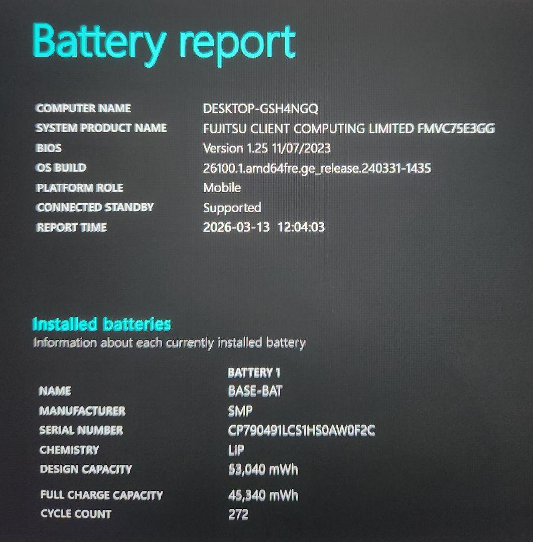 LIFEBOOK CH75 第11世代Corei5 8GB 256GB フルHD