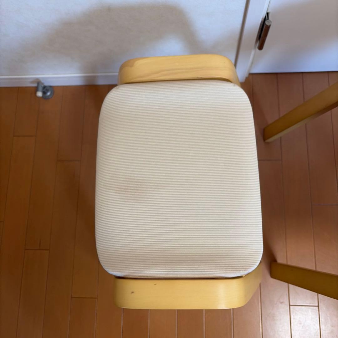 ニトリ　木製スツール　スタッキングスツール　2脚セット