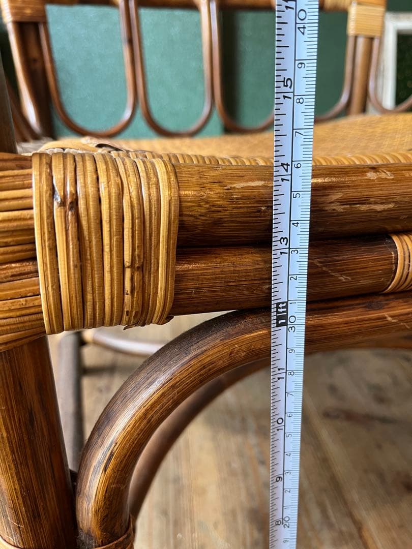 マルニ ラタン 籐 アームチェア 椅子 インテリア