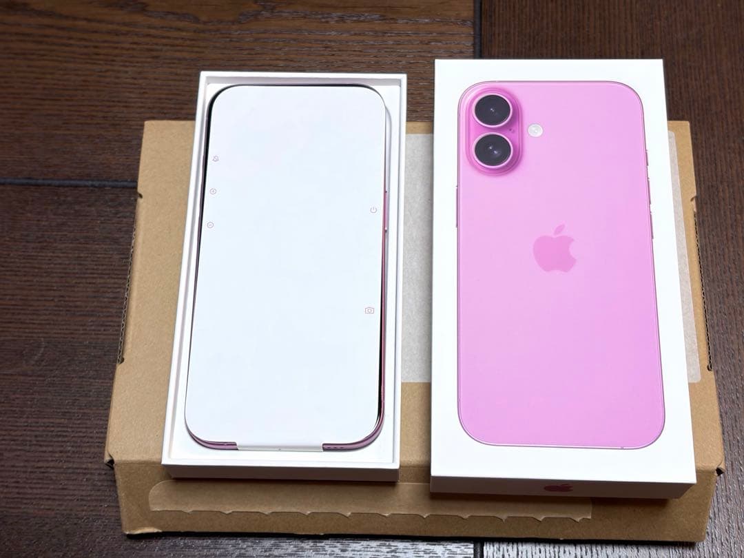 【美品】iPhone 16 256GB ピンク【箱等完品＆ケーブル新品未使用】