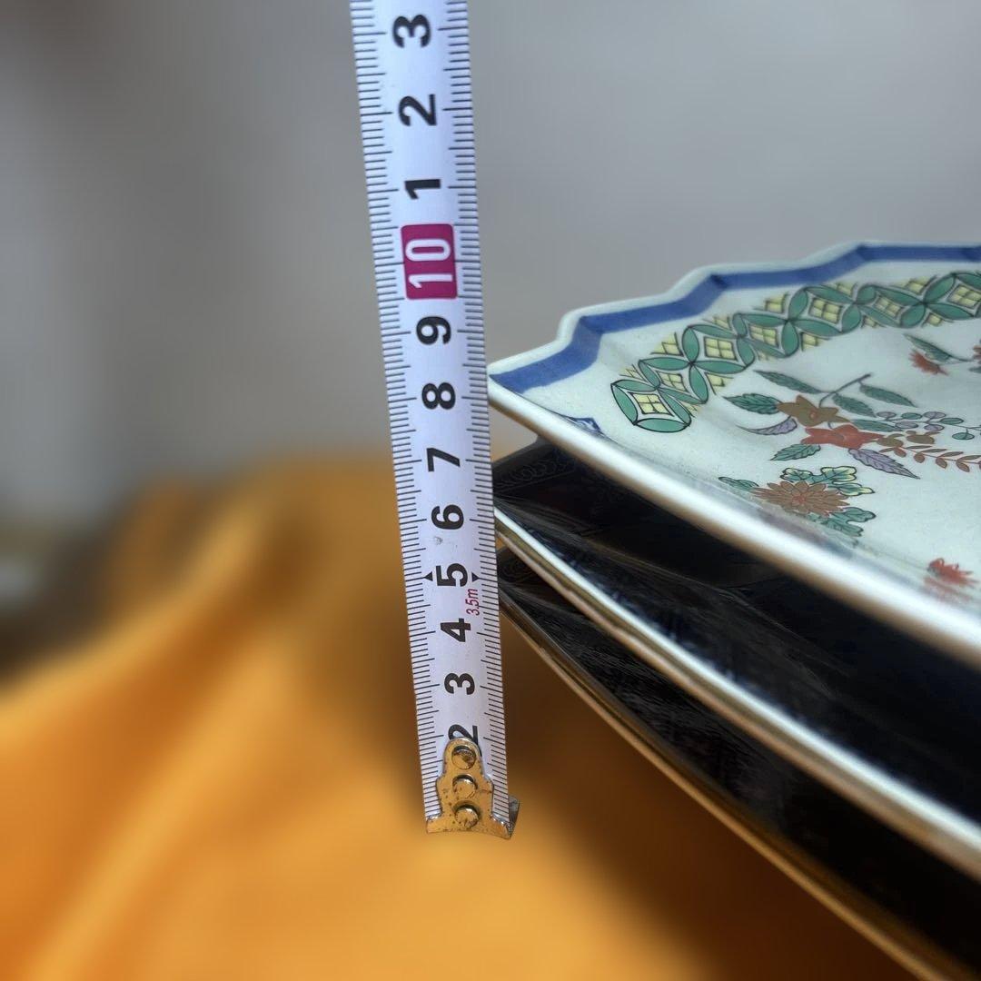 seya様 專用 美品 伊万里 林九郎窯　扇形 皿 3枚