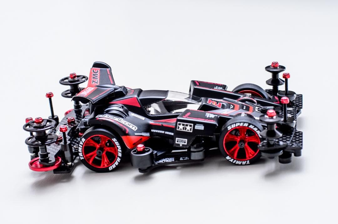 ミニ四駆完成品★ネオトライダガーZMC VZフルカーボンカスタム未走行