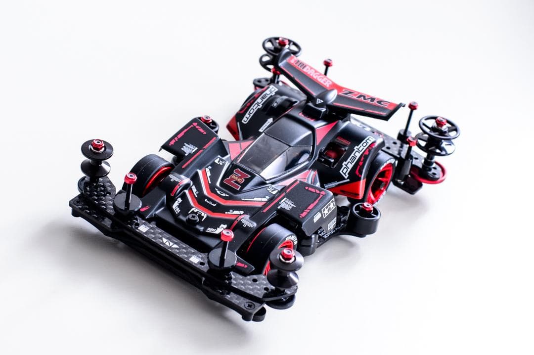 ミニ四駆完成品★ネオトライダガーZMC VZフルカーボンカスタム未走行