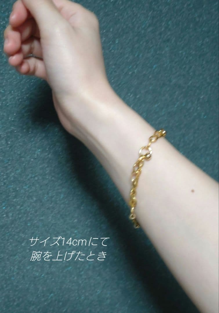b.150 ゴールドチェーンブレスレット・ハンドメイド・アクセサリー・手作り