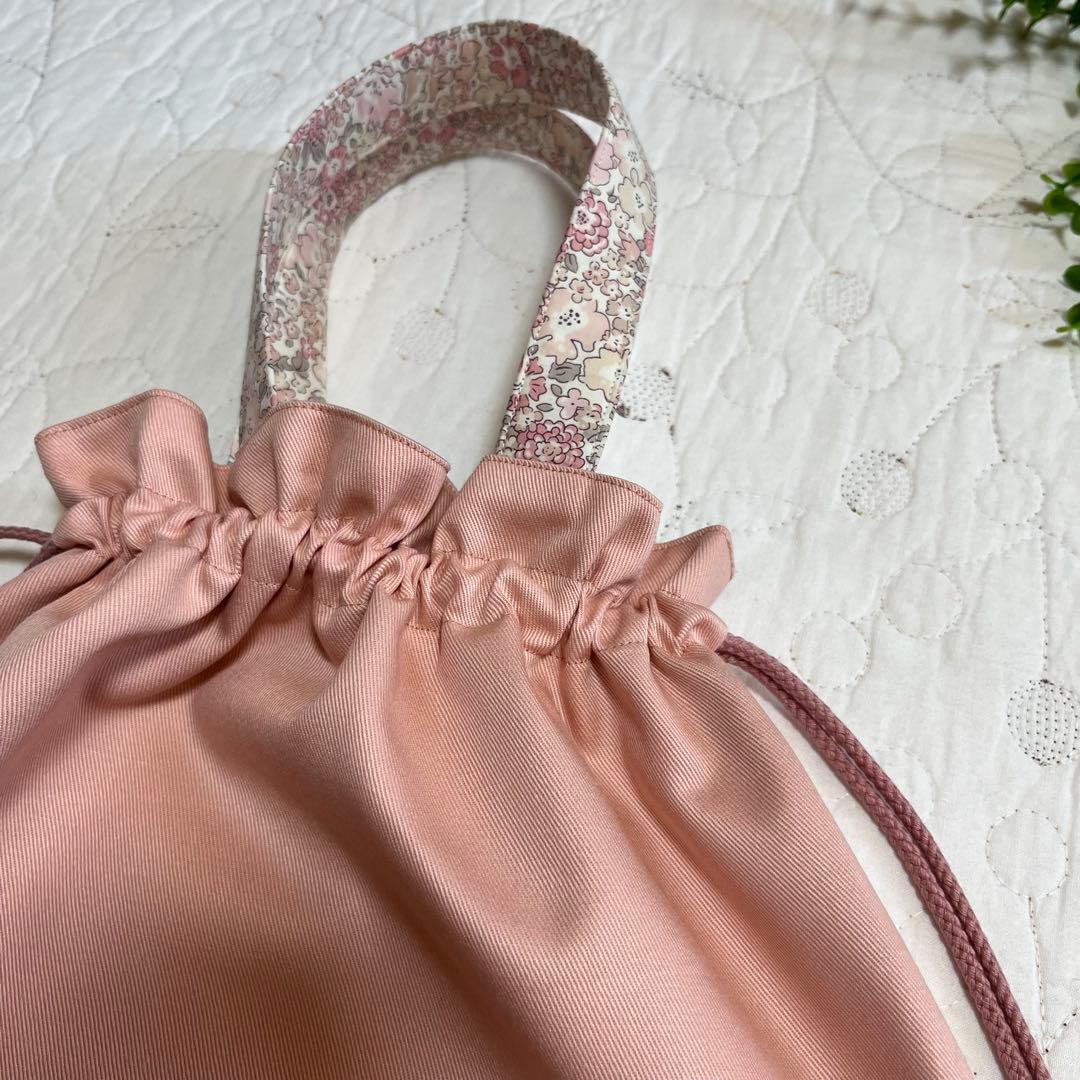 レッスンバッグ　体操着袋　シューズ袋　3点　リバティ　ミシェルニュアンスピンク