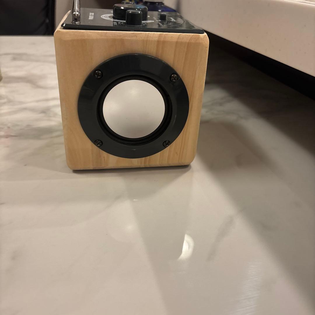 子供が作ったWOODY CUBE ラジオ 山崎