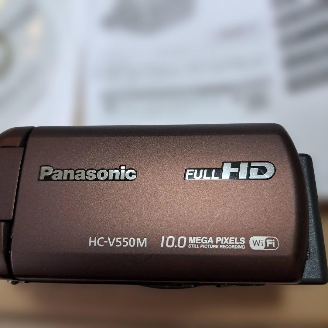 美品　Panasonic HC-V550M-T ビデオカメラ ブラウン