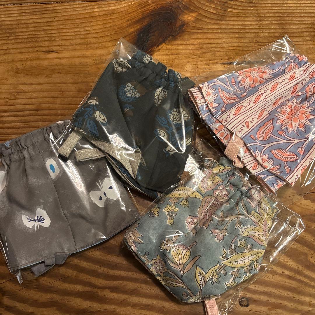 リネン　ハンドメイド　お好きなカラーで　エプロン