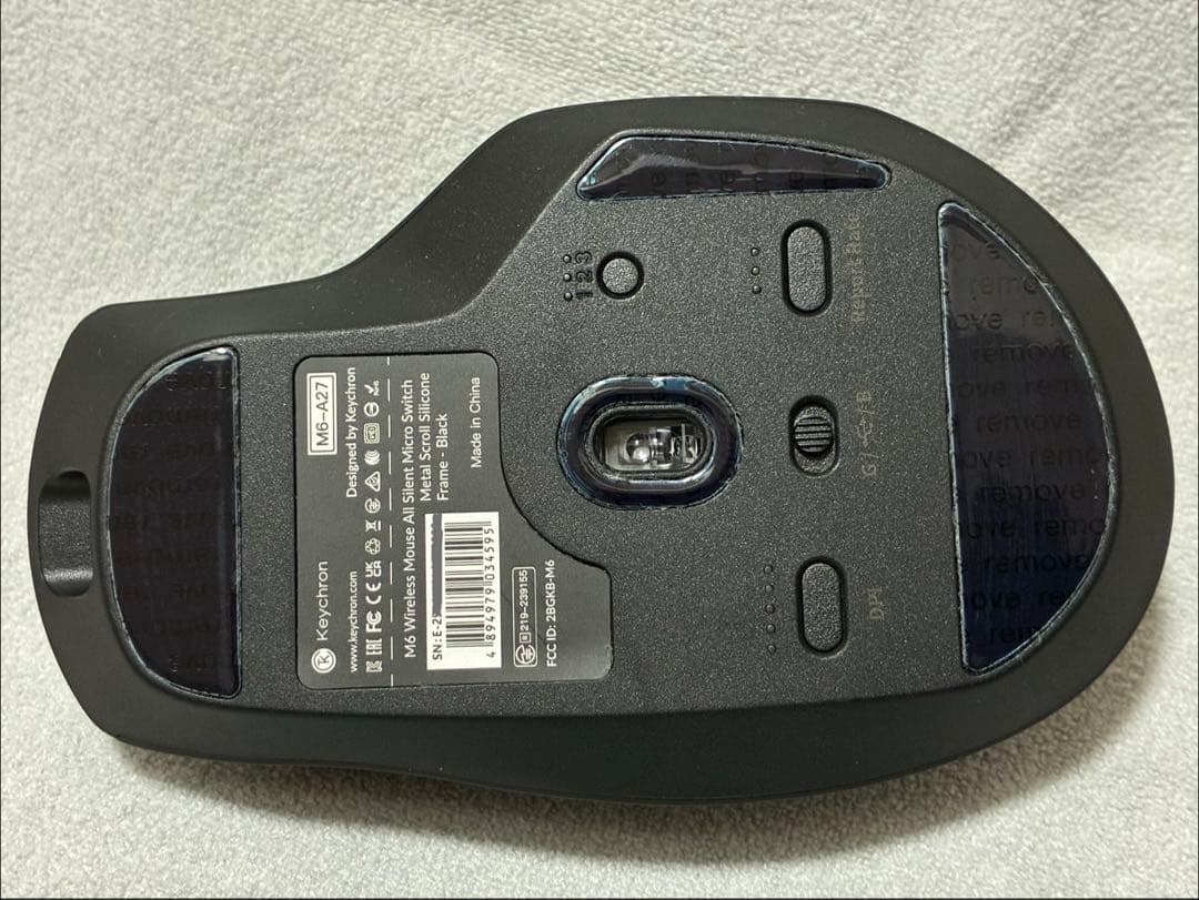【2025/10購入品】Keychron M6 ワイヤレスマウス 無線/有線