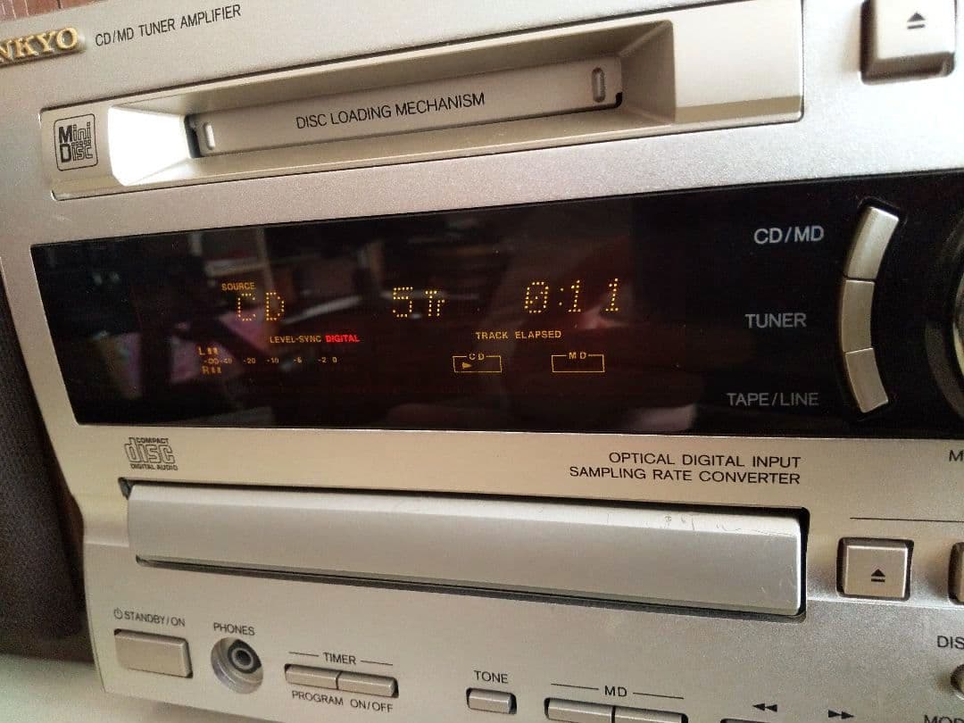 【動作品】ONKYO CD/MD Tuner Amplifier FR-X9A