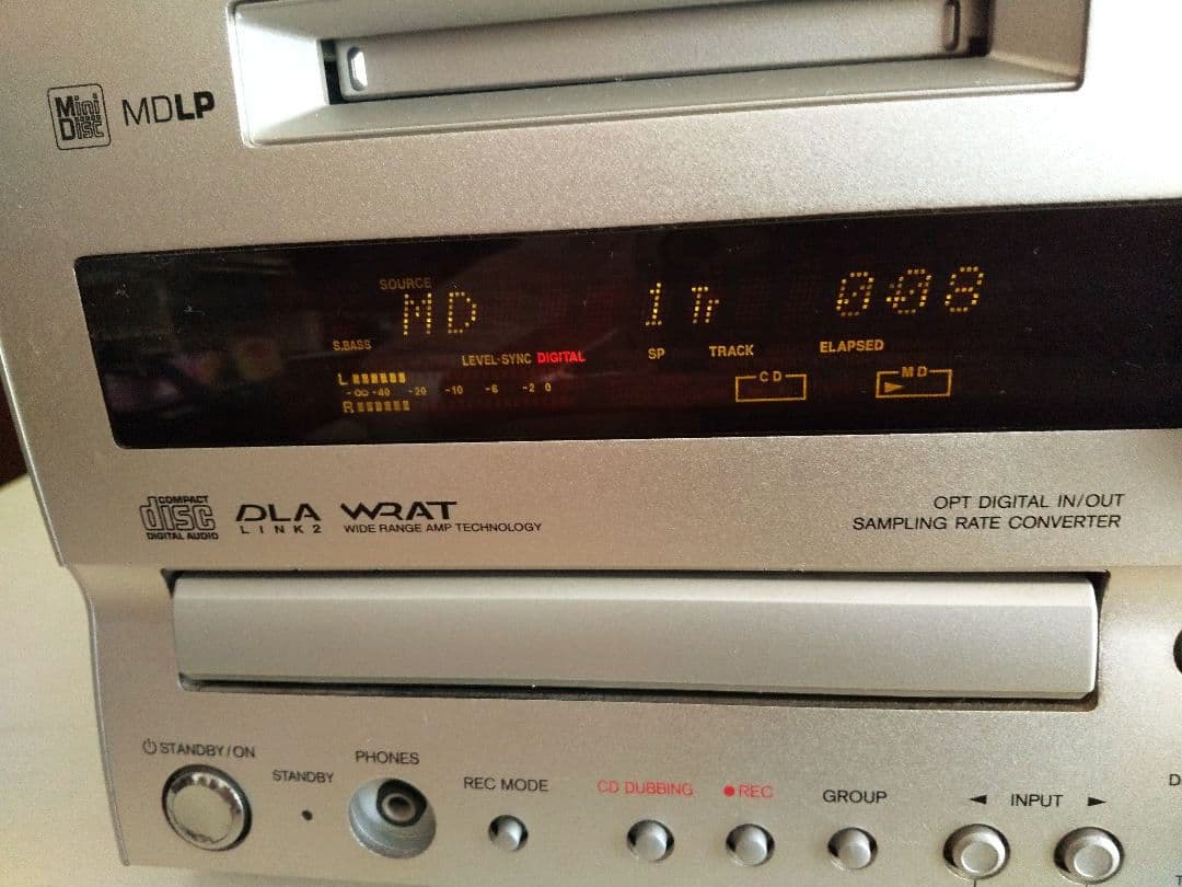 【動作品】ONKYO CD/MD Tuner Amplifier FR-X9A