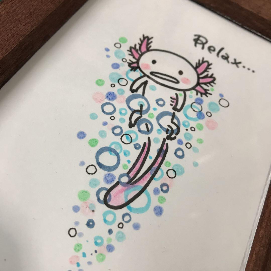 ウーパールーパー イラスト
