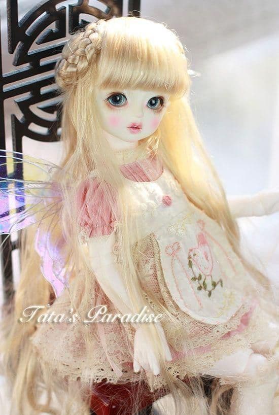 WY140 BJD 1/4 人形 ドール ウィッグ カツラ 耐熱 ハンドメイド