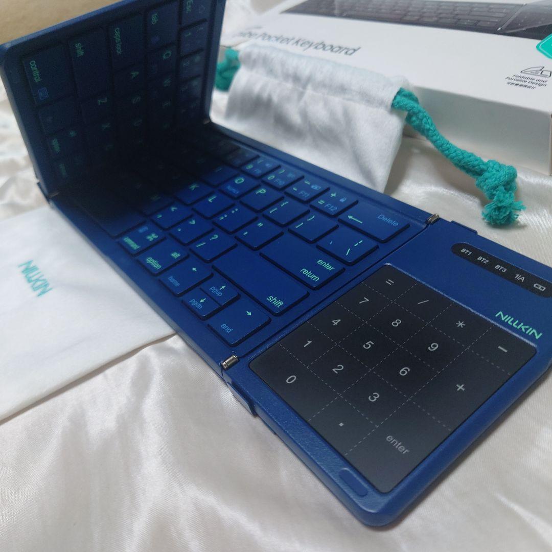 Nillkin 折りたたみキーボード ブルー