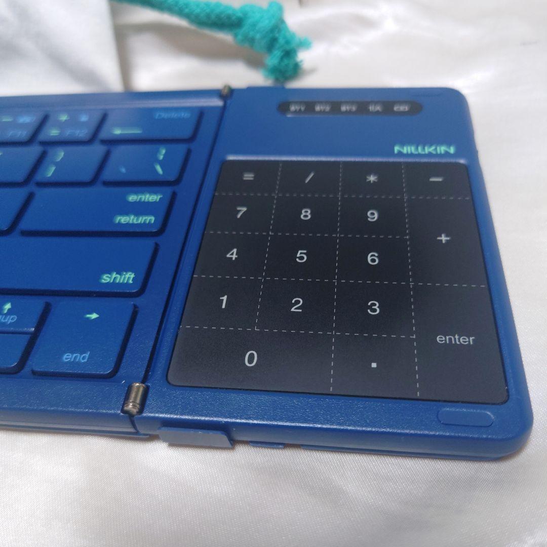 Nillkin 折りたたみキーボード ブルー