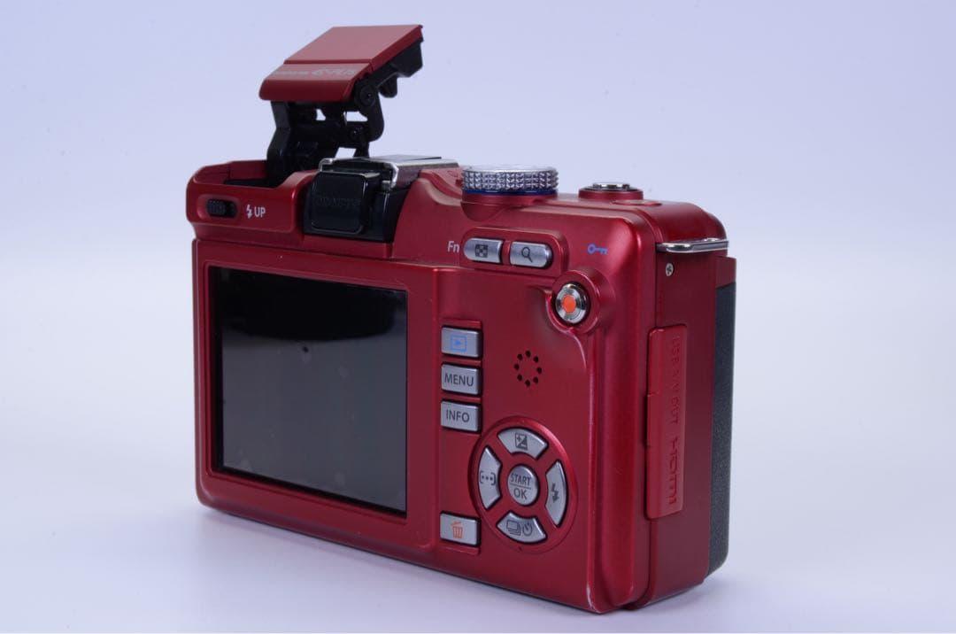 OLYMPUS PEN E-PL1S レッド ボディ｜手ぶれ補正エラーなし