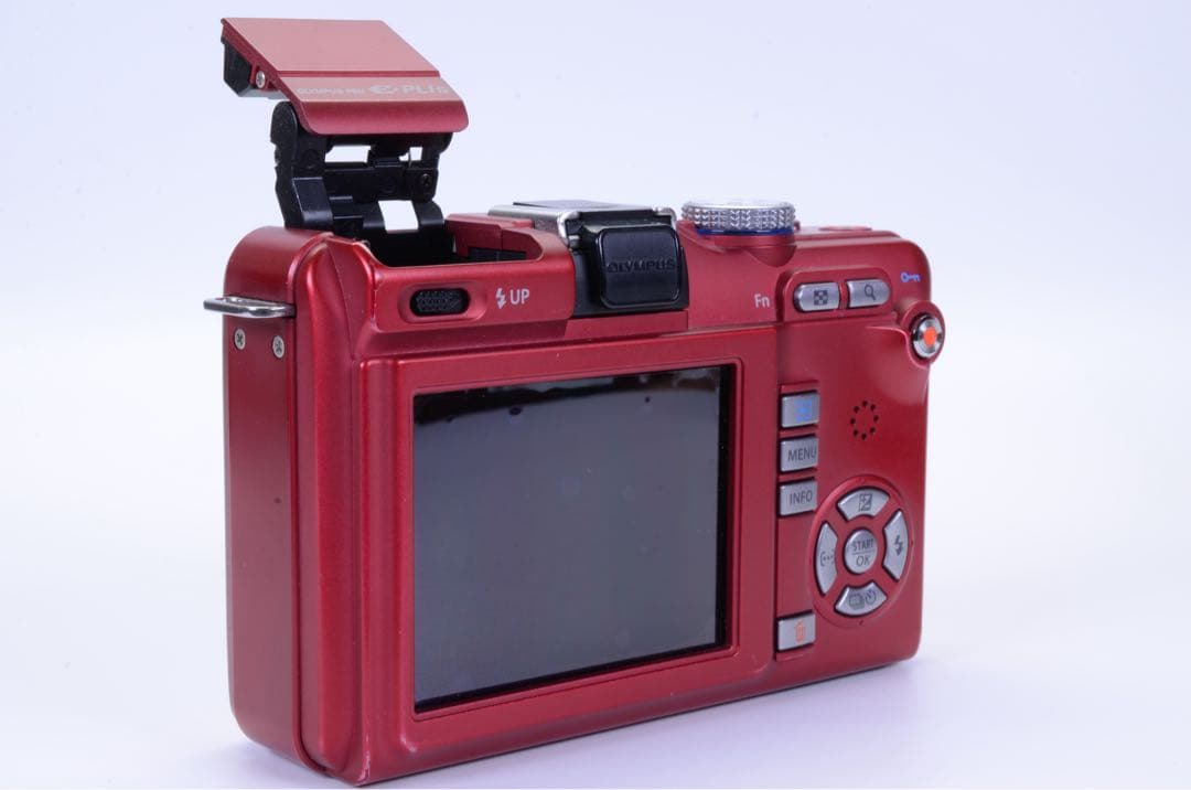 OLYMPUS PEN E-PL1S レッド ボディ｜手ぶれ補正エラーなし