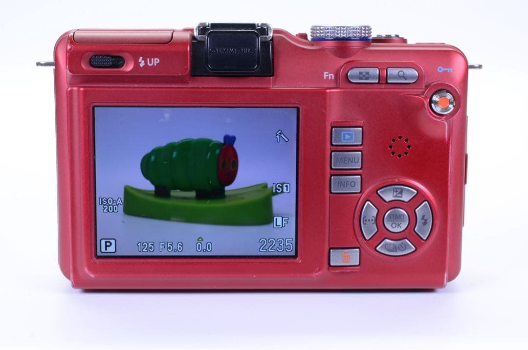 OLYMPUS PEN E-PL1S レッド ボディ｜手ぶれ補正エラーなし