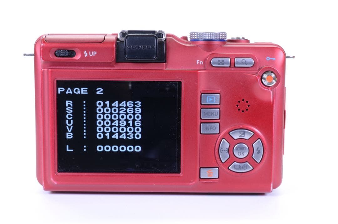 OLYMPUS PEN E-PL1S レッド ボディ｜手ぶれ補正エラーなし