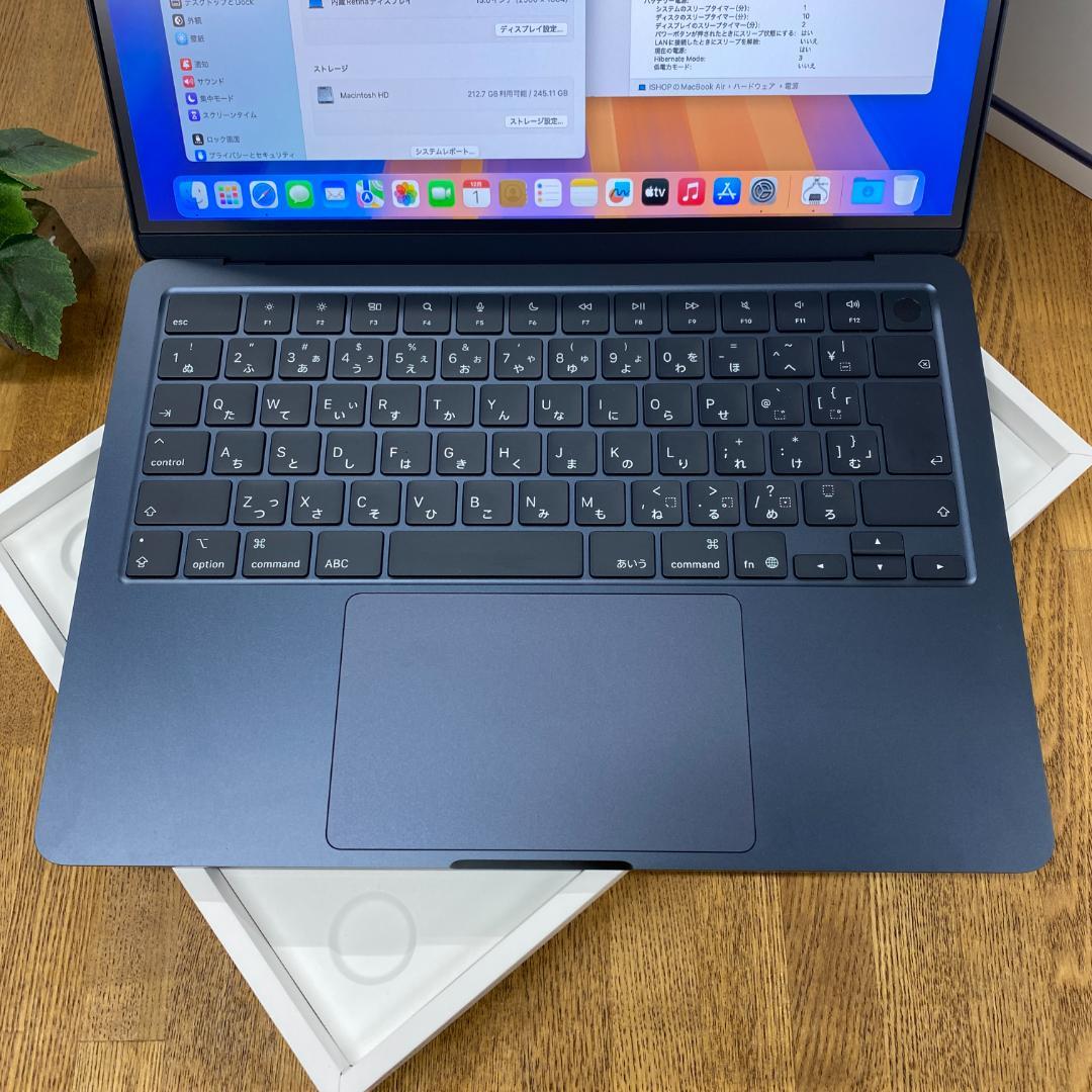 新品、未使用 MacBook Air 13インチ M4 チップ ミッドナイト