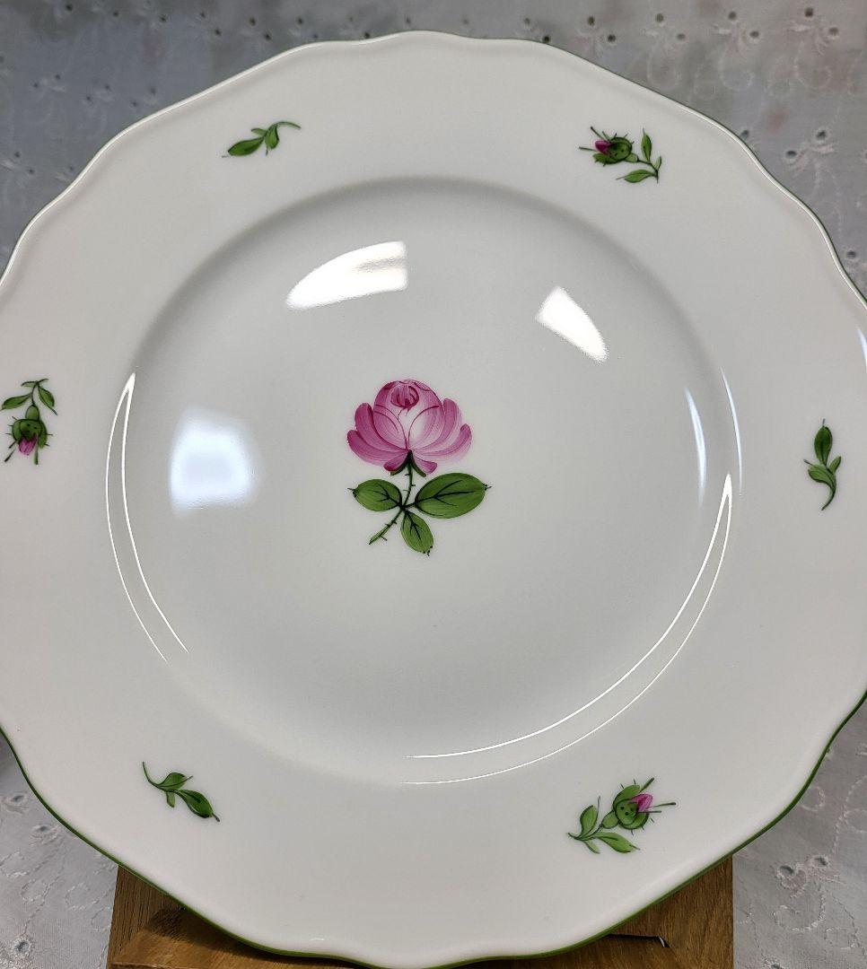 未使用✨アウガルテン ウィンナーローズ デザート プレート 皿 検)ヘレンド薔薇