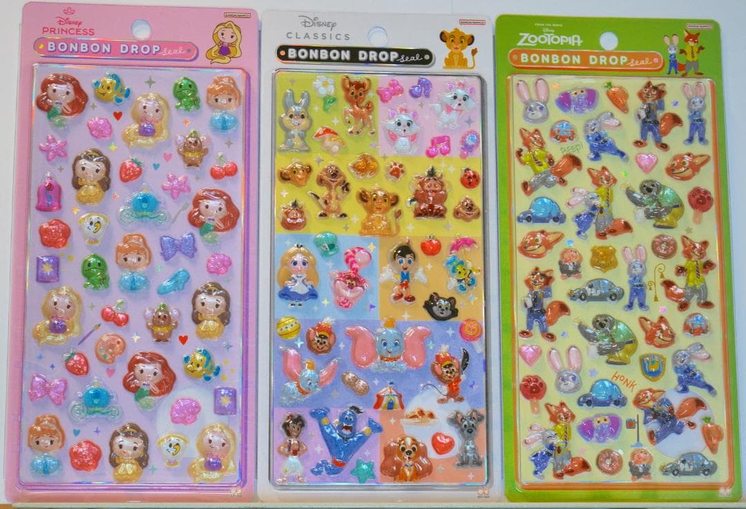 ディズニーキャラクターシール 7枚セット