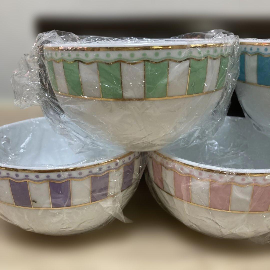 【希少】Noritake ノリタケ　カーニバル　色変り11cmボール5個　未使用