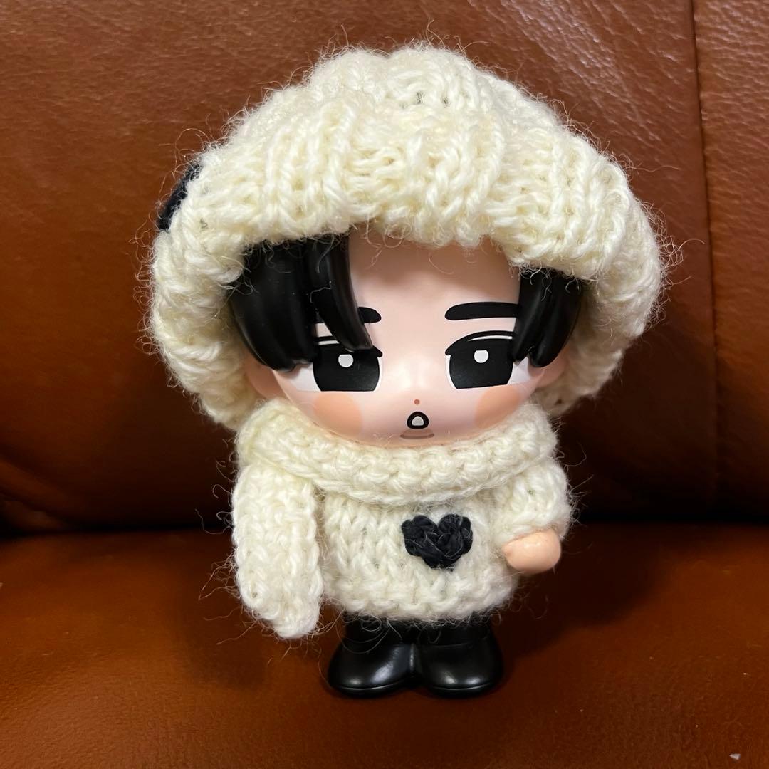 【hir0.to.maron】大小すのチル＆ソフビ用ニットセット黒・緑・赤