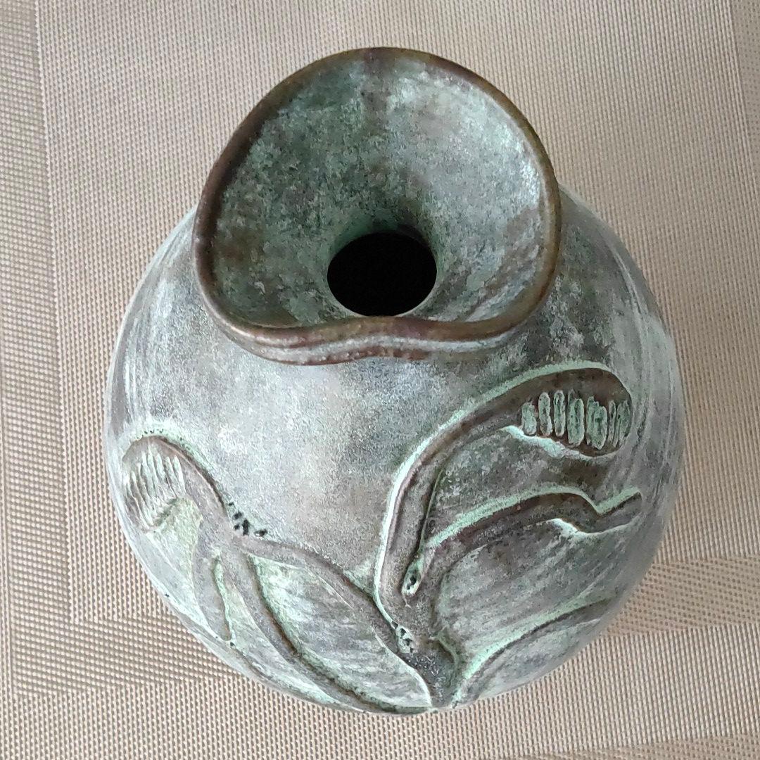 青銅釉　壺　加藤宇助