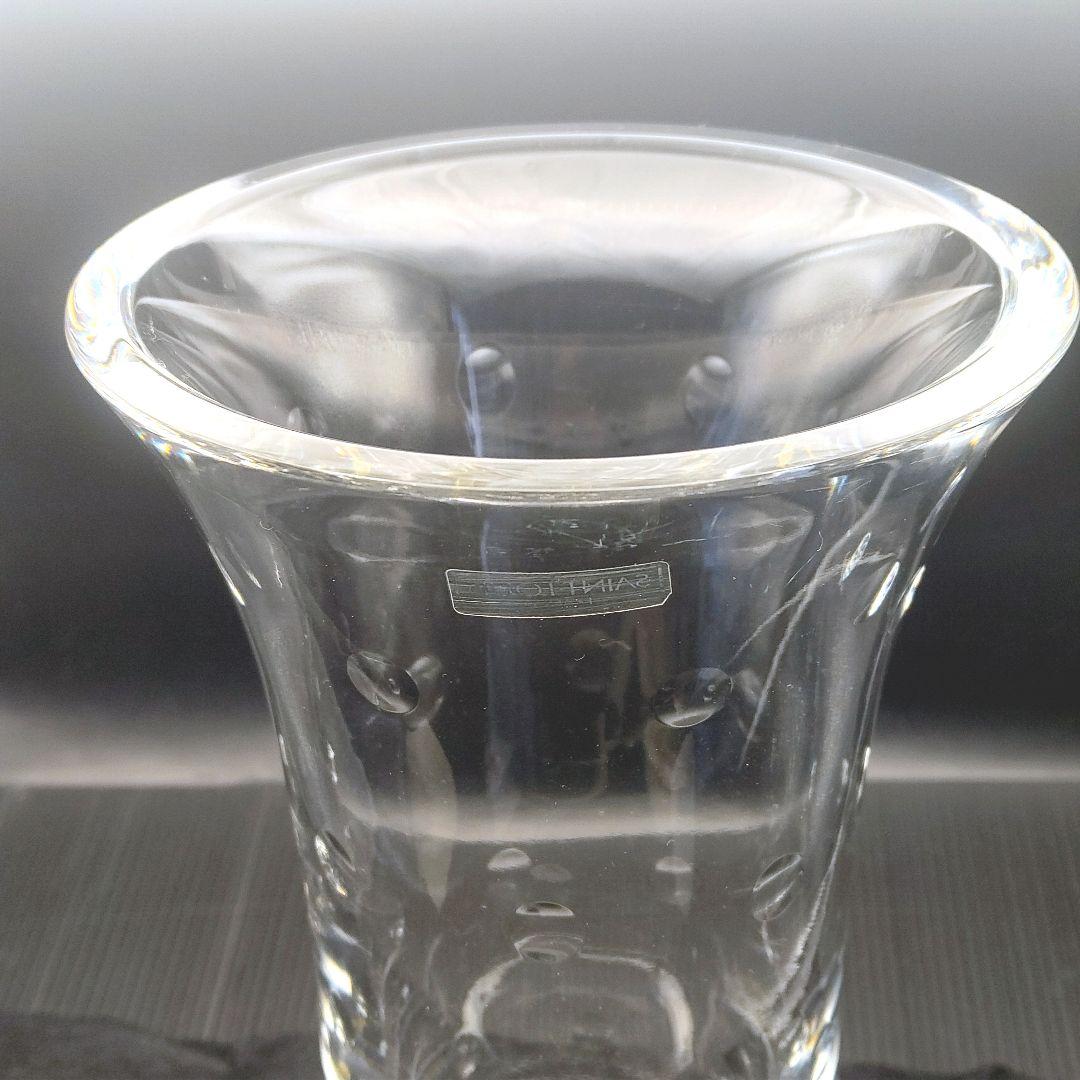 「サンルイ クリスタル 花瓶 バブル H25cm 正規品」