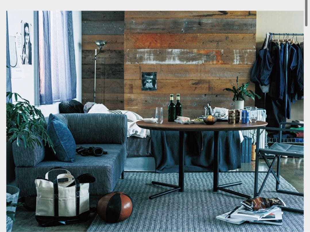 アクタスソファ　ACTUS own オウン　カウチ　グレー　コンパクトダイニング