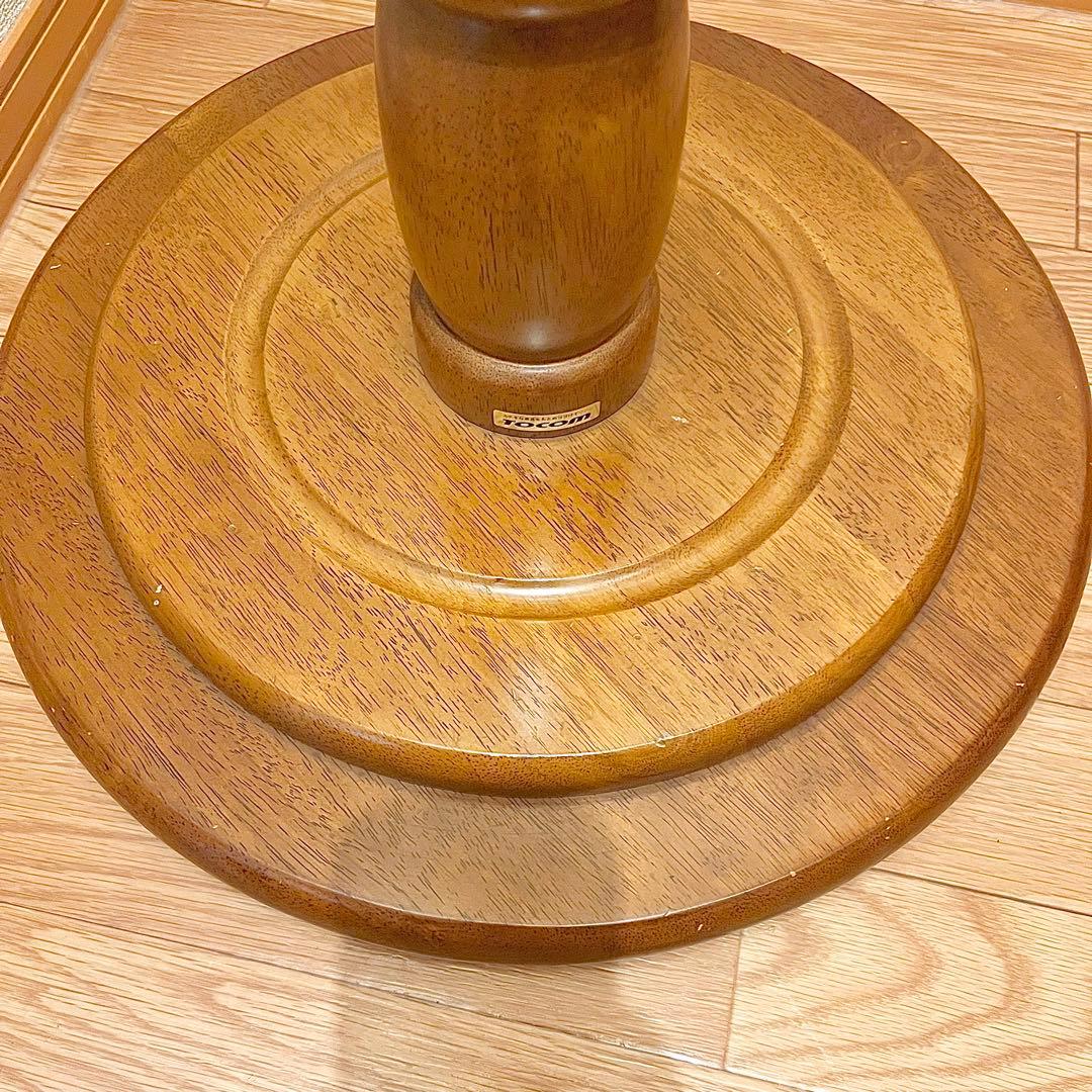 【良品】TOCOM あずま工芸 天然木 コートハンガー 木製 ポールハンガー