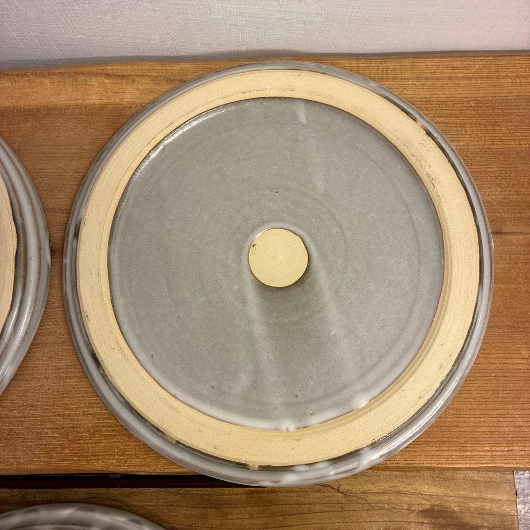 新品　陶器　陶芸作家　プレート皿3枚　307