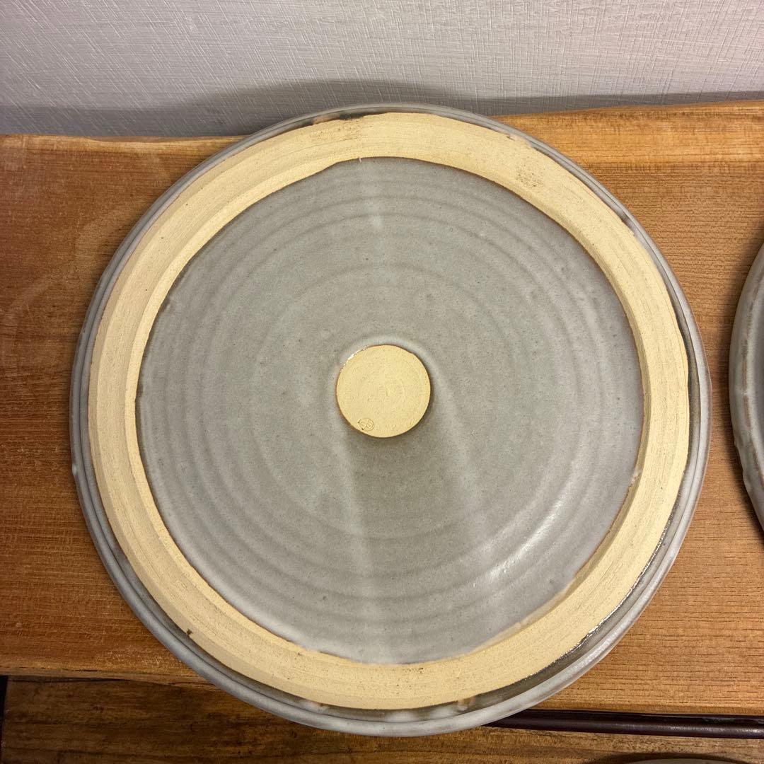 新品　陶器　陶芸作家　プレート皿3枚　307