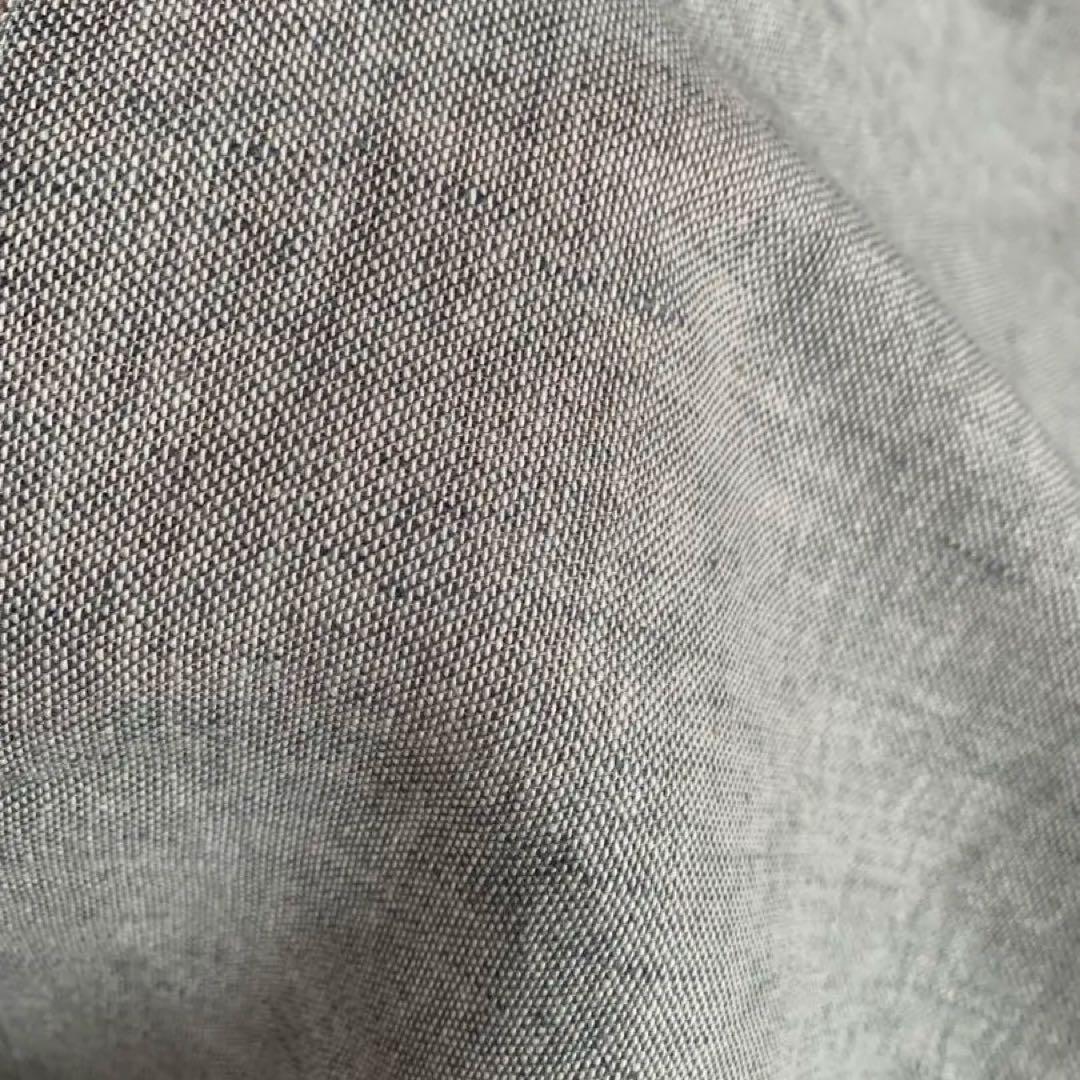 ハンドメイド　コットンリネン　エプロン　パッチワーク風