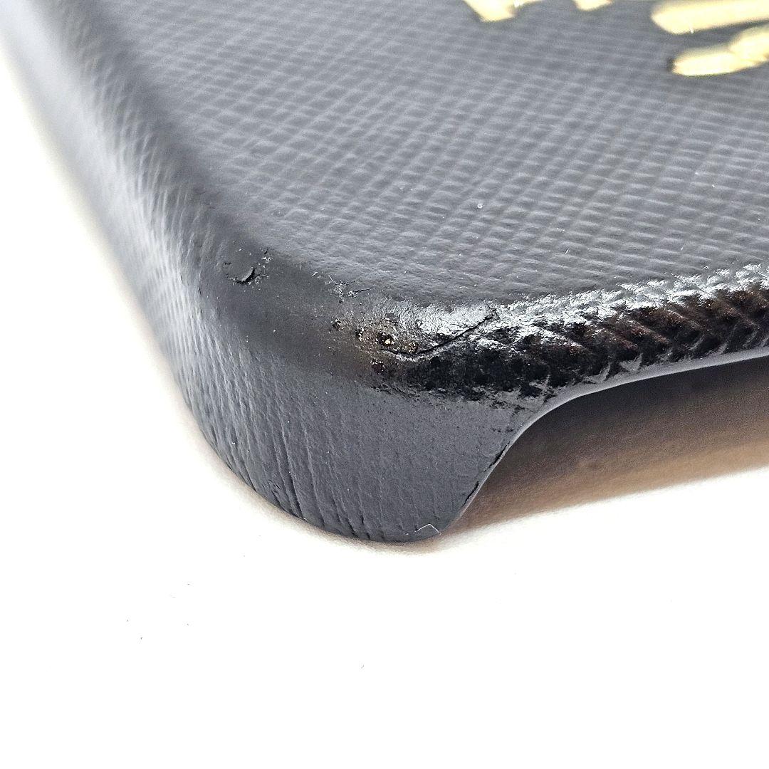 PRADA プラダ ブラックレザー iPhoneケース
