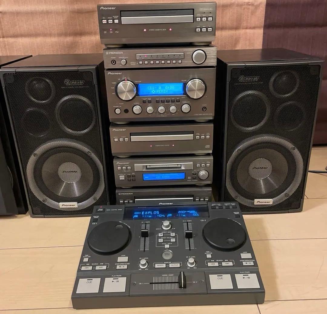 Pioneer X-RMX99 RMX9 コンポ ×2セット DJミキサー×2